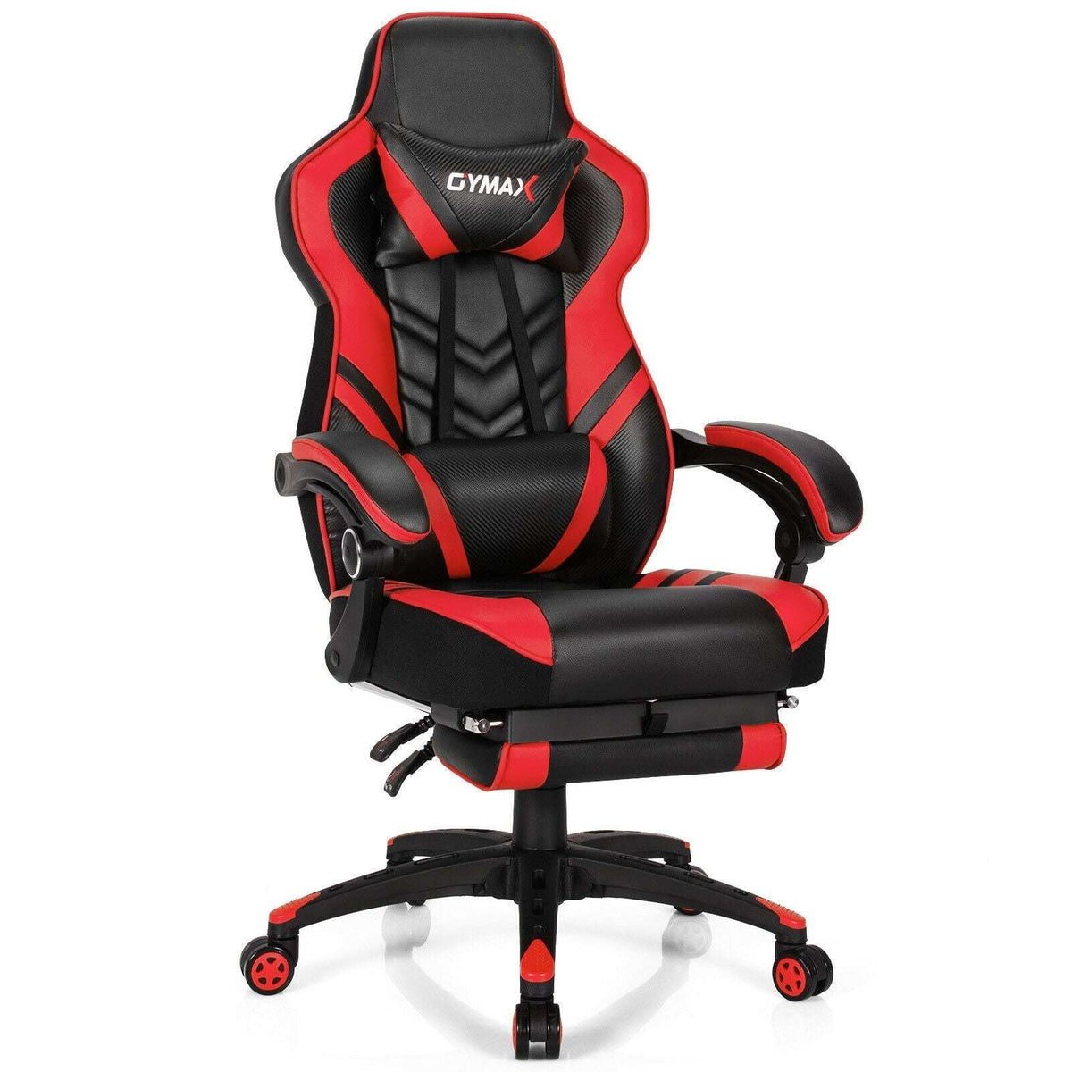 Adjustable Gaming Chair with Footrest