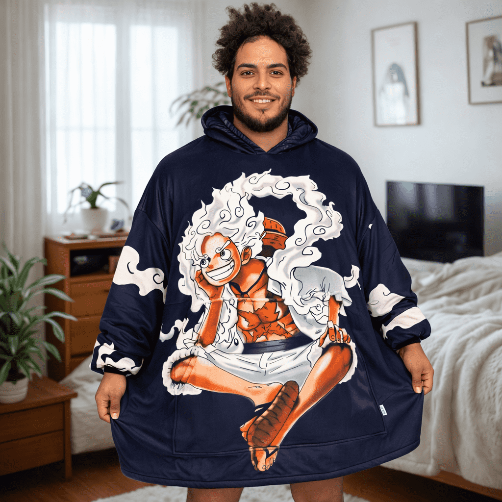 Luffy gear 5 Blanket Hoodie