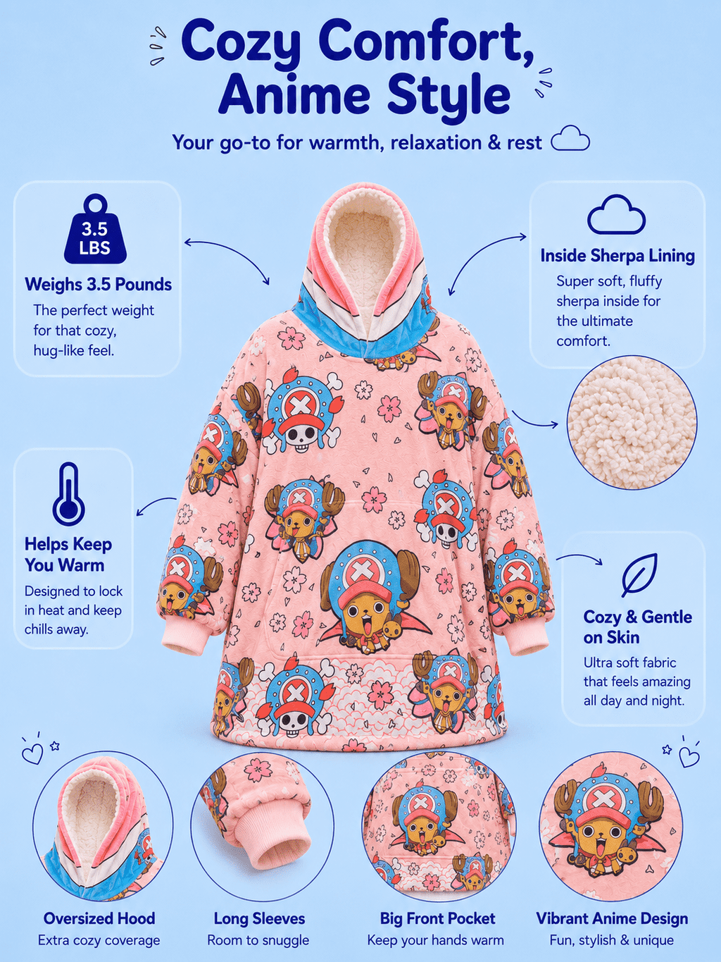 Chopper Blanket Hoodie