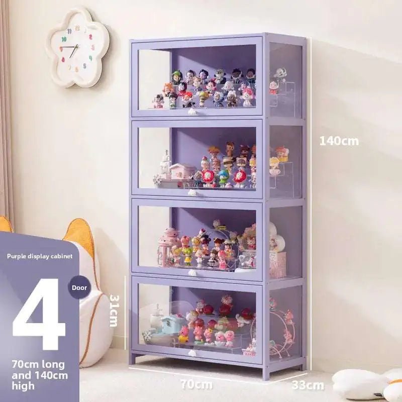 Blind box storage display stand model storage box dustproof building block doll figure display cabinet