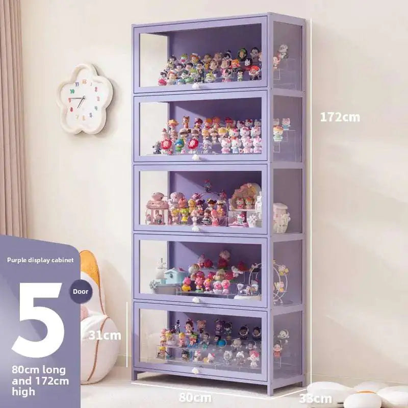 Blind box storage display stand model storage box dustproof building block doll figure display cabinet