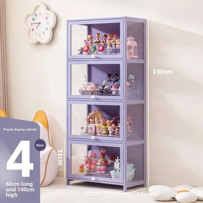 Blind box storage display stand model storage box dustproof building block doll figure display cabinet
