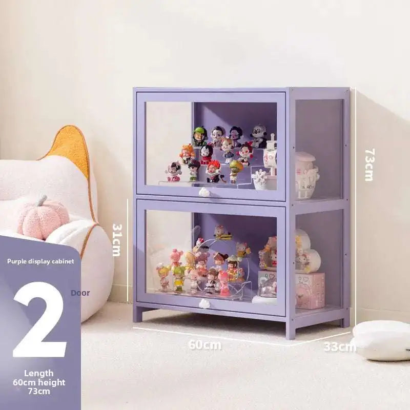 Blind box storage display stand model storage box dustproof building block doll figure display cabinet