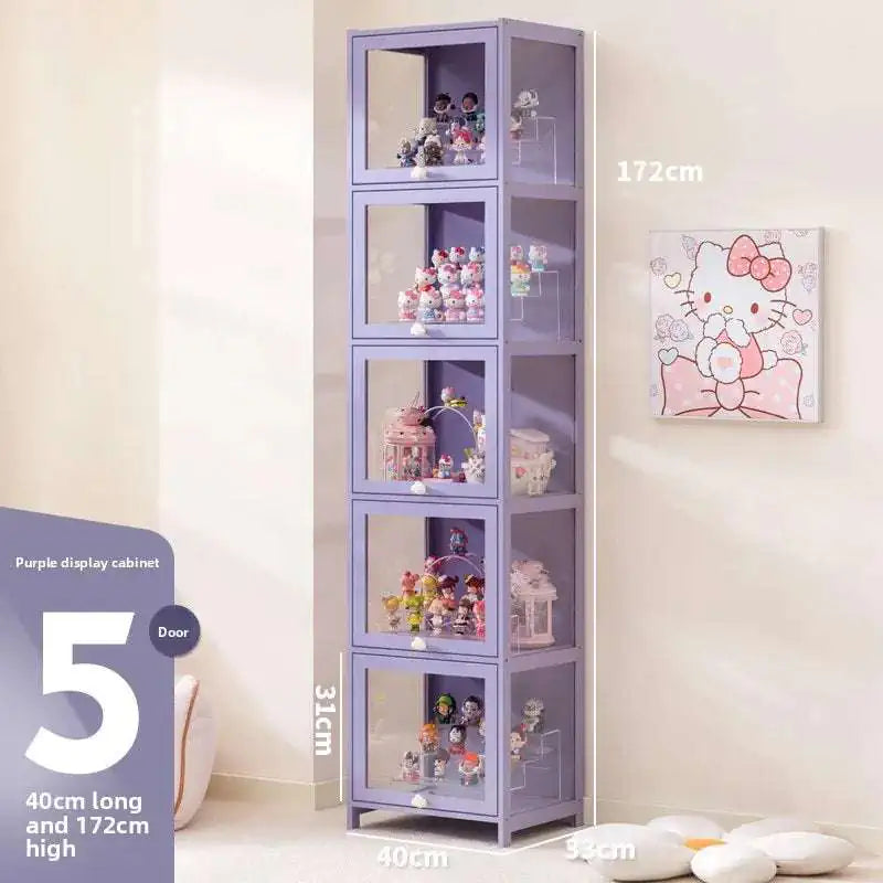 Blind box storage display stand model storage box dustproof building block doll figure display cabinet