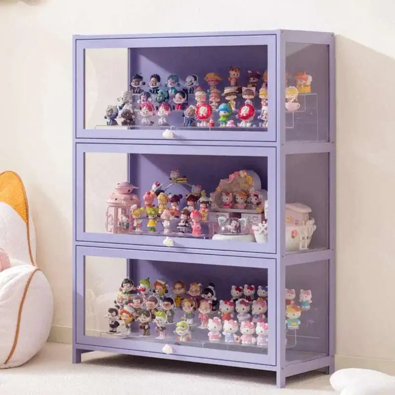 Blind box storage display stand model storage box dustproof building block doll figure display cabinet