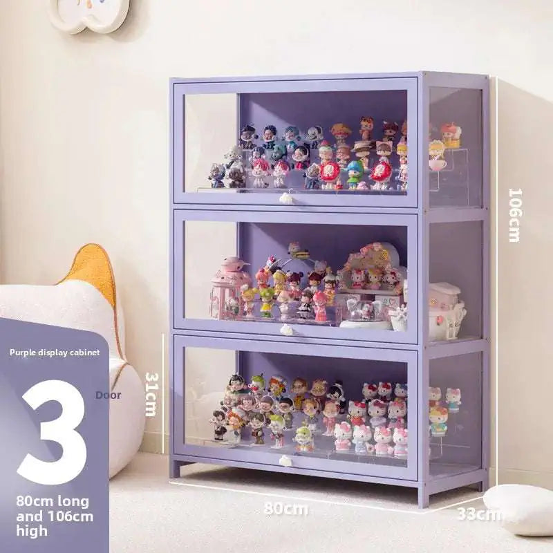 Blind box storage display stand model storage box dustproof building block doll figure display cabinet