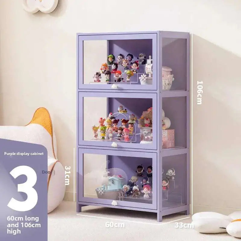 Blind box storage display stand model storage box dustproof building block doll figure display cabinet