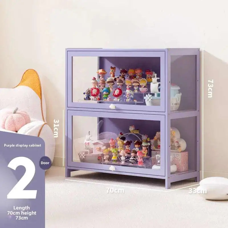Blind box storage display stand model storage box dustproof building block doll figure display cabinet