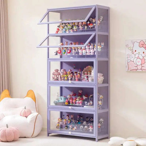 Blind box storage display stand model storage box dustproof building block doll figure display cabinet